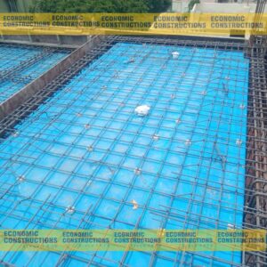 Waterproofing of roof in Architect led home renovation with two floor extension in Kodambakkam Chennai