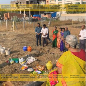 Boomi Pooja of Duplex house construction in Sholinganallur, Chennai TVH layout