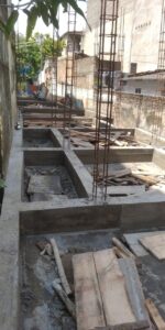 Foundation at saram project pondicherry